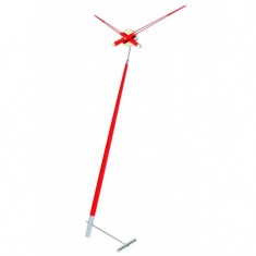 Designové podlahové hodiny Nomon Pisa L červená 150cm