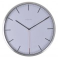 Designové nástěnné hodiny 3071wi Nextime Company White Stripe 35cm