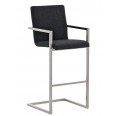 Barová židle s nerezovou podnoží Aster textil