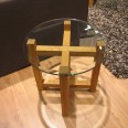 Konferenční / noční stolek Amelie, 50 cm, čirá