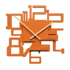 Designové hodiny 10-003 CalleaDesign 32cm (více barev) Barva oranžová - 63