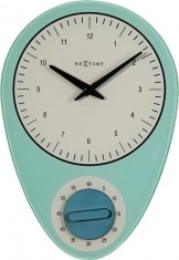Designové nástěnné hodiny 3097bl Nextime Hans 28cm