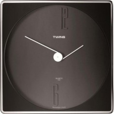 Nástěnné hodiny Twins 06 black 30cm