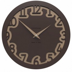 Designové hodiny 10-002 CalleaDesign (více barevných verzí) Barva čokoládová - 69