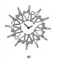 Designové hodiny D&D 305 Meridiana 51cm Meridiana barvy kov stříbrný lak