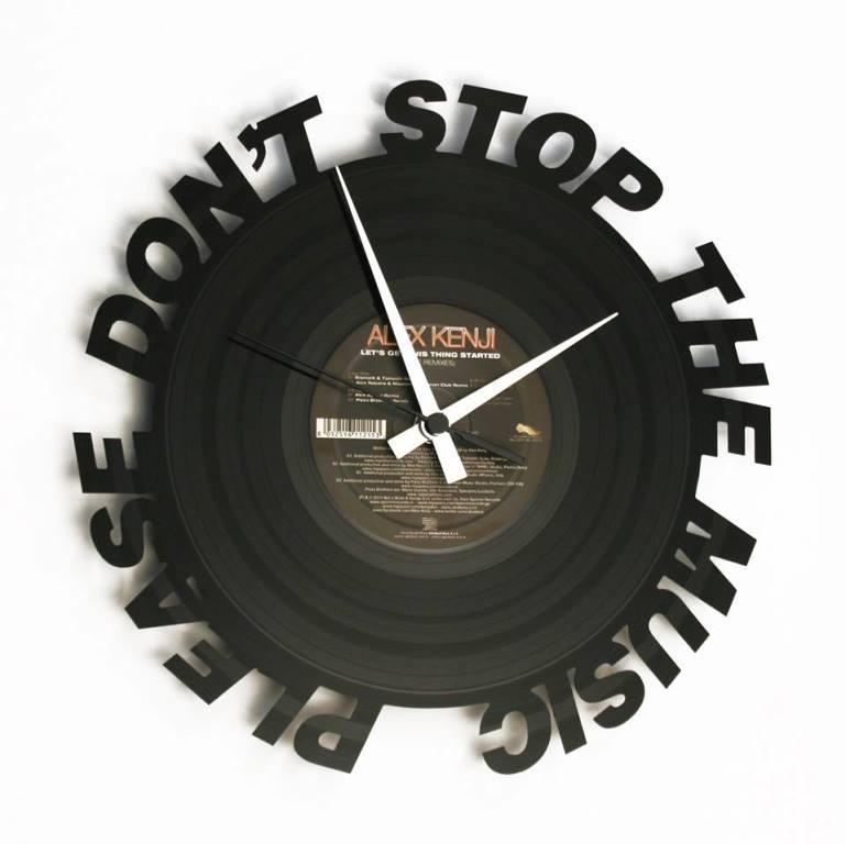 Designové nástěnné hodiny Discoclock 084 Dont Stop Music 30cm