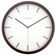 Designové nástěnné hodiny 31546br Nextime Company Wood 35cm