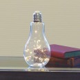 Stolní dekorativní lampa Žárovka, 22 cm, čirá, čirá
