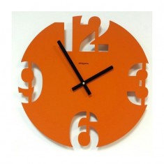 Designové hodiny D&D 299 Meridiana 40cm Meridiana barvy kov oranžový lak