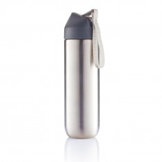 XD Design, Neva, sportovní nerezová láhev, 500 ml, šedá
