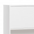 Skříň s posuvnými dveřmi Side, 122 cm, bílá / dub