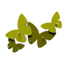 Designové háčky na klíče 50-18-1 CalleaDesign 29cm (více barev) Barva zelená oliva - 54