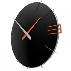 Designové hodiny 10-019 CalleaDesign Mike 42cm (více barevných verzí) Barva černá klasik - 5