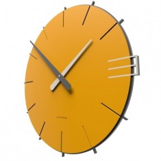 Designové hodiny 10-019 CalleaDesign Mike 42cm (více barevných verzí) Barva žlutý meloun - 62