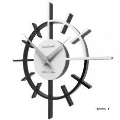 Designové hodiny 10-018 CalleaDesign Crosshair 29cm (více barevných verzí) Barva černá klasik - 5