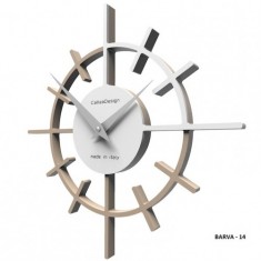 Designové hodiny 10-018 CalleaDesign Crosshair 29cm (více barevných verzí) Barva caffelatte - 14