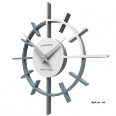 Designové hodiny 10-018 CalleaDesign Crosshair 29cm (více barevných verzí) Barva šedomodrá tmavá - 44