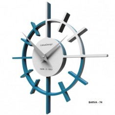 Designové hodiny 10-018 CalleaDesign Crosshair 29cm (více barevných verzí) Barva světle modrá klasik - 74