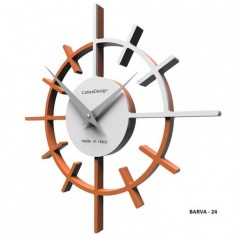 Designové hodiny 10-018 CalleaDesign Crosshair 29cm (více barevných verzí) Barva terracotta - 24