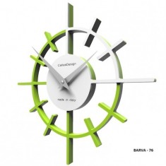 Designové hodiny 10-018 CalleaDesign Crosshair 29cm (více barevných verzí) Barva zelené jablko - 76