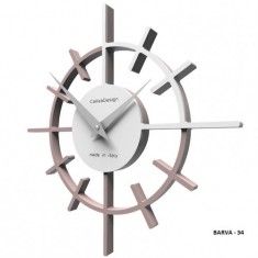 Designové hodiny 10-018 CalleaDesign Crosshair 29cm (více barevných verzí) Barva švestkově šedá - 34