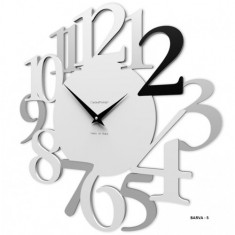 Designové hodiny 10-020 CalleaDesign Russel 45cm (více barevných verzí) Barva černá klasik - 5