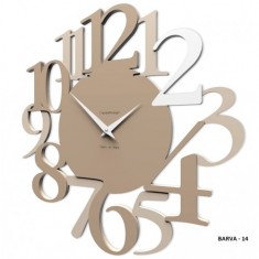 Designové hodiny 10-020 CalleaDesign Russel 45cm (více barevných verzí) Barva caffelatte - 14
