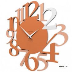 Designové hodiny 10-020 CalleaDesign Russel 45cm (více barevných verzí) Barva terracotta - 24