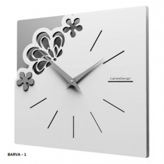 Designové hodiny 56-10-1 CalleaDesign Merletto Small 30cm (více barevných verzí) Barva bílá - 1