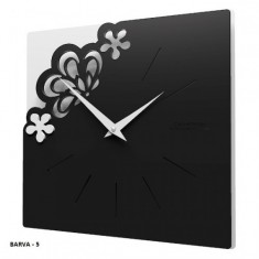 Designové hodiny 56-10-1 CalleaDesign Merletto Small 30cm (více barevných verzí) Barva černá klasik - 5