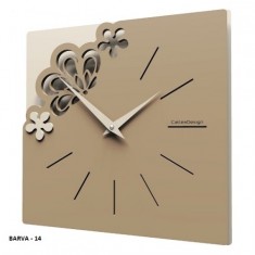 Designové hodiny 56-10-1 CalleaDesign Merletto Small 30cm (více barevných verzí) Barva caffelatte - 14