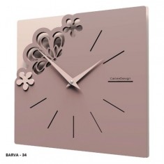 Designové hodiny 56-10-1 CalleaDesign Merletto Small 30cm (více barevných verzí) Barva švestkově šedá - 34