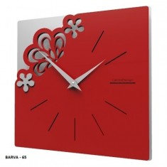 Designové hodiny 56-10-1 CalleaDesign Merletto Small 30cm (více barevných verzí) Barva rubínová tmavě červená - 65