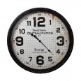 Nástěnné hodiny Stockholm, 78 cm, černá / bílá