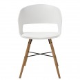 Jídelní židle Nadja (SET 2 ks), bílá, bílá