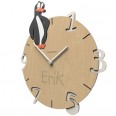 Dětské nástěnné hodiny s vlastním jménem CalleaDesign tučňák 36cm