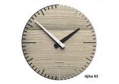 Designové hodiny 10-025 natur CalleaDesign Exacto 36cm (více dekorů dýhy) Design tmavý dub - 83