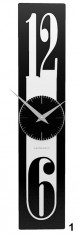 Designové hodiny 10-026 CalleaDesign Thin 58cm (více barevných verzí) Barva tmavě zelená klasik - 77