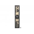 Designové hodiny 10-026 natur CalleaDesign Thin 58cm (více dekorů dýhy) Design wenge - 89