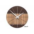 Designové hodiny 10-029 natur CalleaDesign Benja 35cm (více dekorů dýhy) Design zebrano - 87