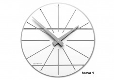 Designové hodiny 10-029 CalleaDesign Benja 35cm (více barevných verzí) Barva bílá - 1