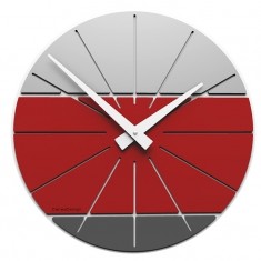 Designové hodiny 10-029 CalleaDesign Benja 35cm (více barevných verzí) Barva antracitová černá - 4