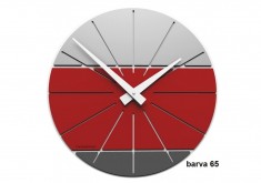Designové hodiny 10-029 CalleaDesign Benja 35cm (více barevných verzí) Barva rubínová tmavě červená - 65