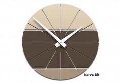 Designové hodiny 10-029 CalleaDesign Benja 35cm (více barevných verzí) Barva čokoládová - 69