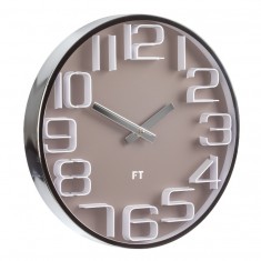 Designové nástěnné hodiny Future Time FT7010BR Numbers 30cm