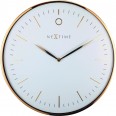 Designové nástěnné hodiny 3235wi Nextime Glamour 40cm