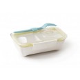 Lunch box <br>BLACK-BLUM Bento, 500ml, bílý/medový