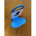 Závěsný držák na mobil a nabíječku k zásuvce - modrý