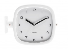 Designové oboustranné nástěnné hodiny 5831GY Karlsson 29cm